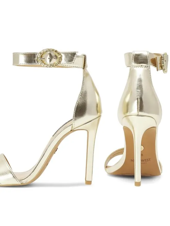 Nine West Sandały WFA2646-1 Złoty
