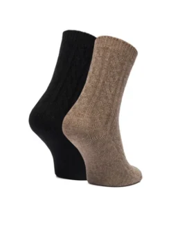 Nine West Skarpety długie CEO_LA_NW_17637_W_AW26 (2-PACK) Brązowy