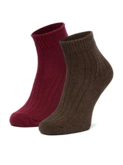 Nine West Skarpety długie CEO_LA_NW_12744_Z_AW25 (2-PACK) Brązowy