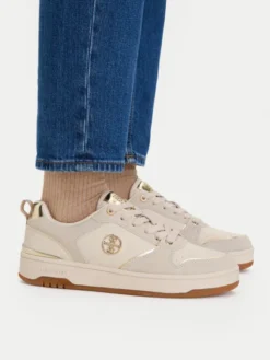 Nine West Sneakersy EO-RLY-N2601 Kremowy