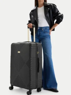 Nine West Walizka duża CEO-NW-L-001-09 BLACK Czarny