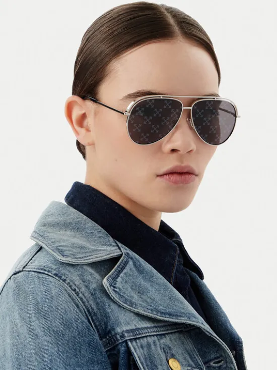 Off-White Okulary przeciwsłoneczne OERI14K Srebrny