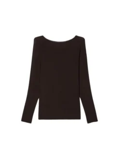 Oltre Bluzka G049J104293N032 Brązowy Slim Fit