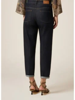 Oltre Jeansy P419R008697N034 Niebieski Regular Fit