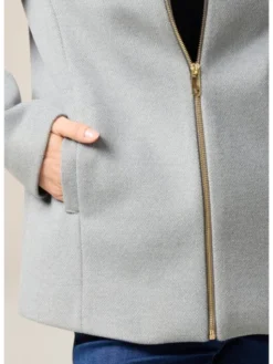 Oltre Płaszcz zimowy 8722R001289N013 Szary Baggy Fit