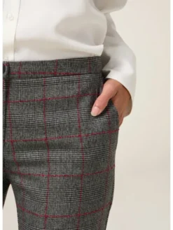 Oltre Spodnie materiałowe P030R108846N0Z3 Szary Regular Fit