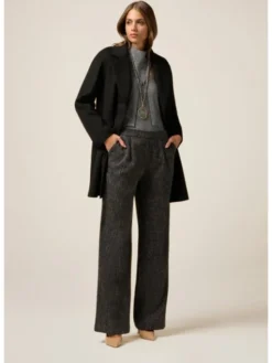 Oltre Spodnie materiałowe P014R109071N033 Szary Baggy Fit