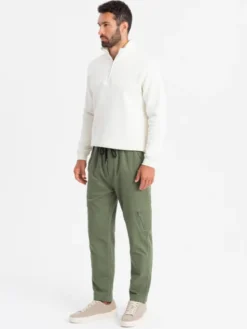 Ombre Joggery OM-PAJO-0199 Khaki Regular Fit