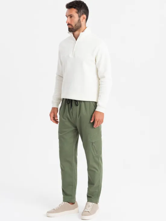 Ombre Joggery OM-PAJO-0199 Khaki Regular Fit
