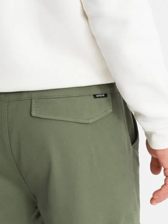 Ombre Joggery OM-PAJO-0199 Khaki Regular Fit