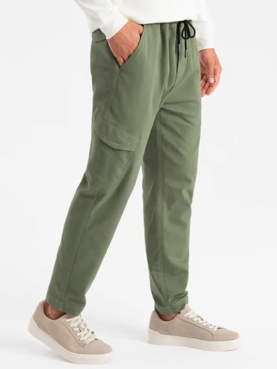 Ombre Joggery OM-PAJO-0199 Khaki Regular Fit