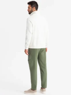 Ombre Joggery OM-PAJO-0199 Khaki Regular Fit