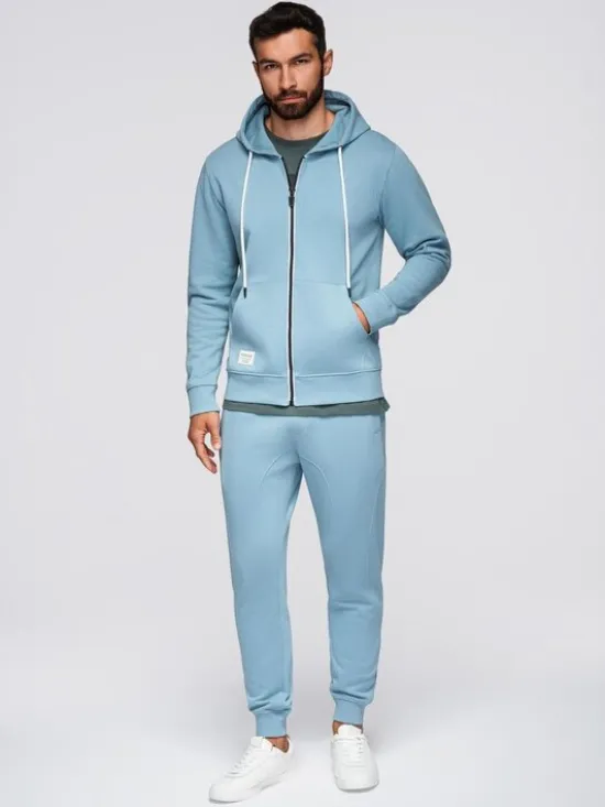 Ombre Komplet dresowy Z119 Błękitny Regular Fit