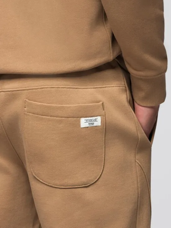 Ombre Komplet dresowy Z119 Brązowy Regular Fit