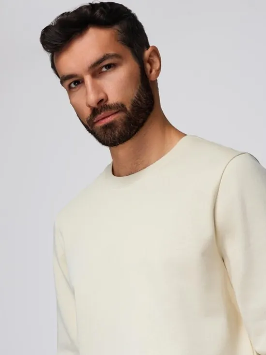 Ombre Komplet dresowy Z122 Écru Regular Fit