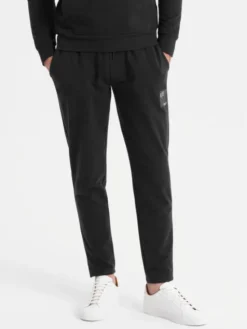 Ombre Komplet dresowy Z107 Czarny Regular Fit