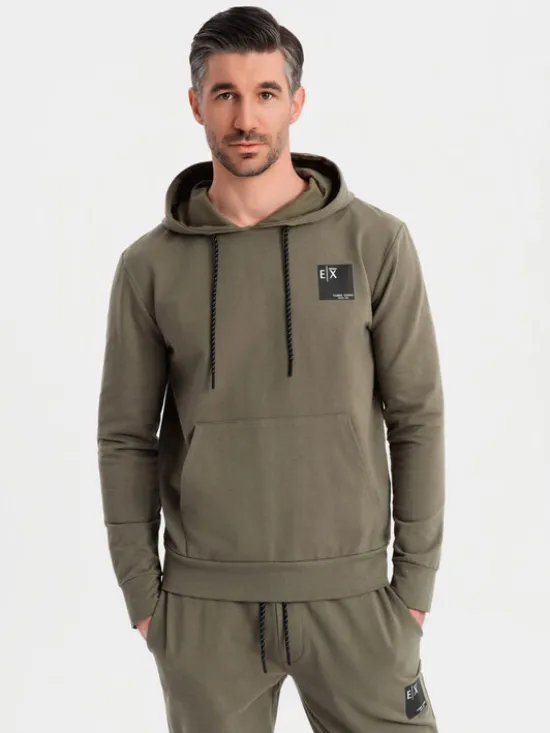 Ombre Komplet dresowy Z107 Khaki Regular Fit