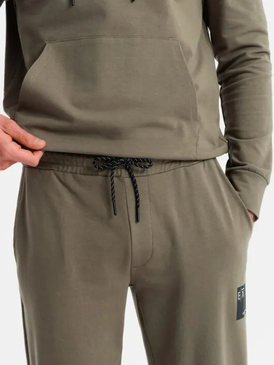 Ombre Komplet dresowy Z107 Khaki Regular Fit