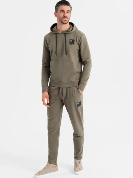 Ombre Komplet dresowy Z107 Khaki Regular Fit