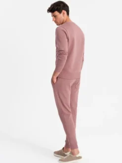 Ombre Komplet dresowy Z84 Różowy Regular Fit