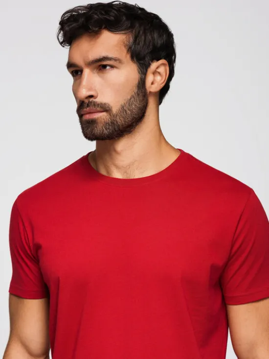 Ombre Komplet t-shirtów OM-TSBS-0268 Kolorowy Regular Fit