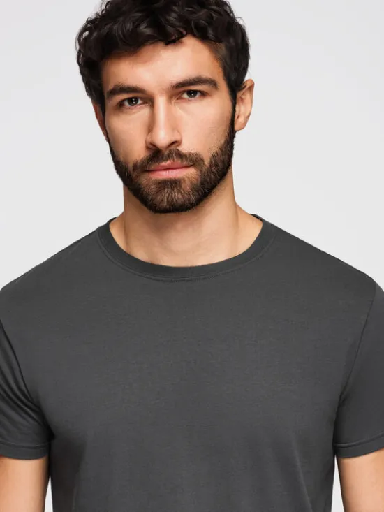 Ombre Komplet t-shirtów OM-TSBS-0268 Kolorowy Regular Fit