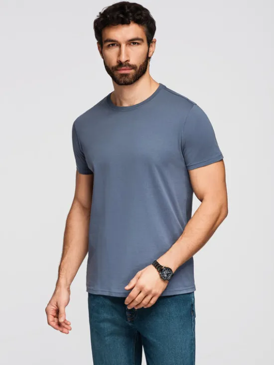 Ombre Komplet t-shirtów OM-TSBS-0268 Kolorowy Regular Fit