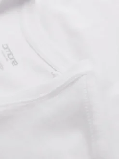 Ombre Komplet t-shirtów OM-TSBS-0281 Biały Regular Fit