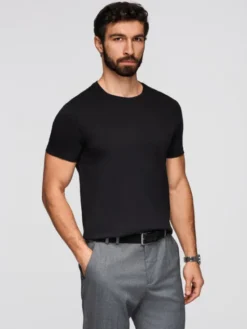 Ombre Komplet t-shirtów OM-TSBS-0268 Kolorowy Regular Fit