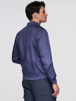 Ombre Kurtka przejściowa C644 Granatowy Regular Fit