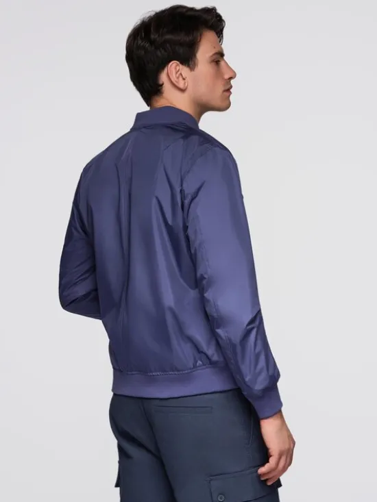 Ombre Kurtka przejściowa C644 Granatowy Regular Fit