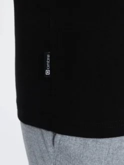 Ombre Longsleeve OM-LSCL-0110 Czarny Regular Fit