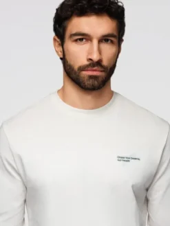 Ombre Longsleeve OM-LSPT-0136 Biały Regular Fit