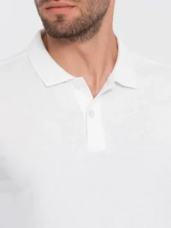Ombre Longsleeve OM-POBL-0114 Biały Fitting Fit