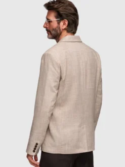 Ombre Marynarka M169 Brązowy Regular Fit