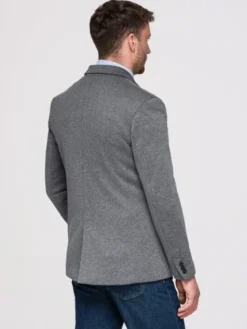Ombre Marynarka M170 Szary ciemny Slim Fit