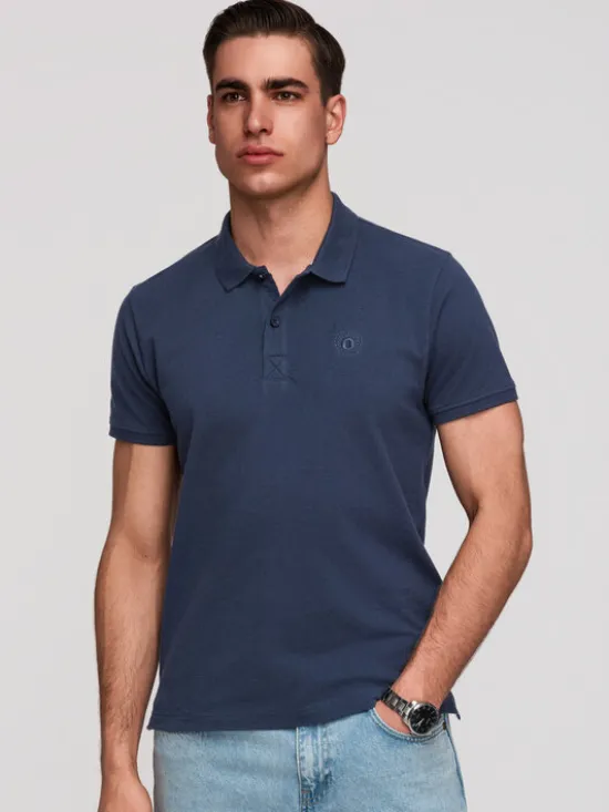 Ombre Polo OM-POBS-0171 Kolorowy Regular Fit