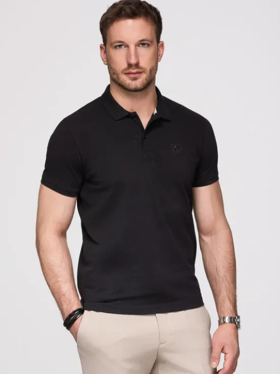 Ombre Polo OM-POBS-0171 Kolorowy Regular Fit