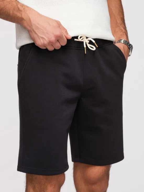Ombre Szorty materiałowe OM-SRSK-0124 Czarny Regular Fit