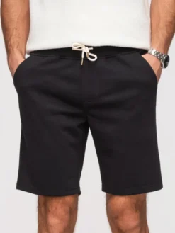 Ombre Szorty materiałowe OM-SRSK-0124 Czarny Regular Fit