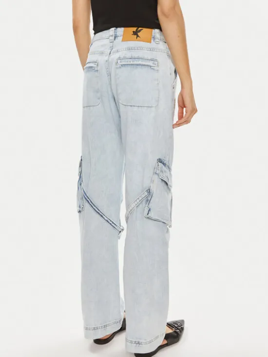 One Teaspoon Jeansy Luna 26256 Niebieski Relaxed Fit