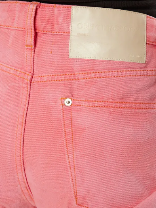 One Teaspoon Szorty jeansowe Bandits 26780 Różowy Regular Fit