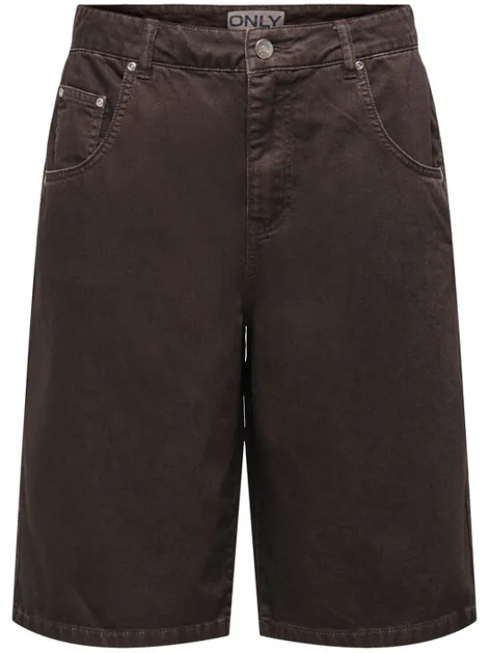 ONLY Bermudy Mate 15374734 Brązowy Loose Fit