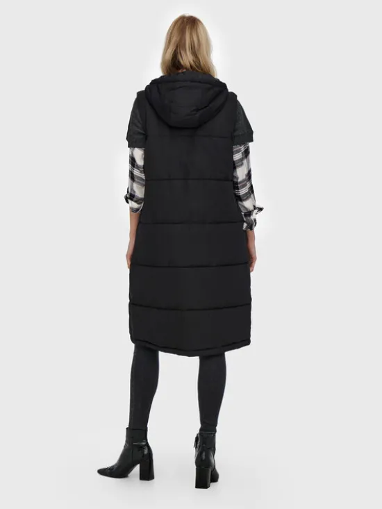 ONLY Bezrękawnik Alina 15241995 Czarny Regular Fit