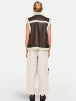 ONLY Bezrękawnik Betty 15322433 Brązowy Regular Fit
