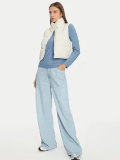 ONLY Bezrękawnik Elsie 15322028 Beżowy Regular Fit