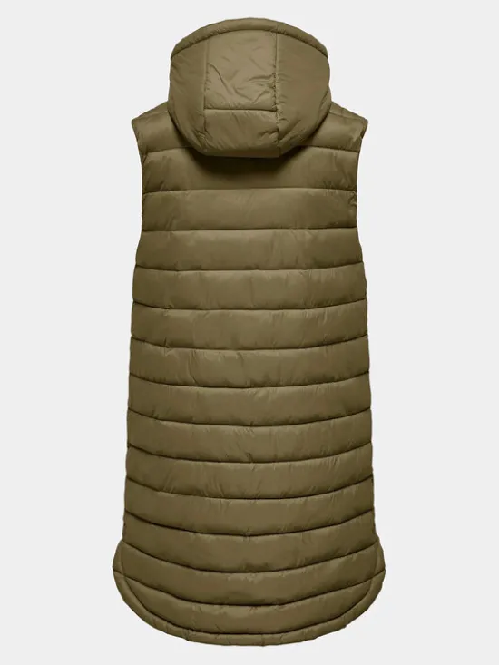 ONLY Bezrękawnik Melody 15258350 Khaki Regular Fit
