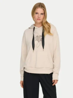ONLY Bluza Fancy 15370578 Beżowy Regular Fit