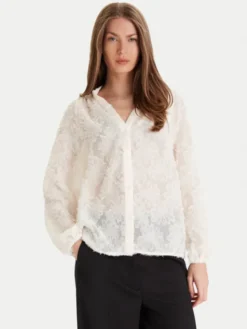 ONLY Bluzka Korsa 15360837 Beżowy Oversize