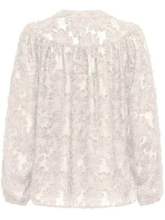 ONLY Bluzka Korsa 15360837 Beżowy Oversize